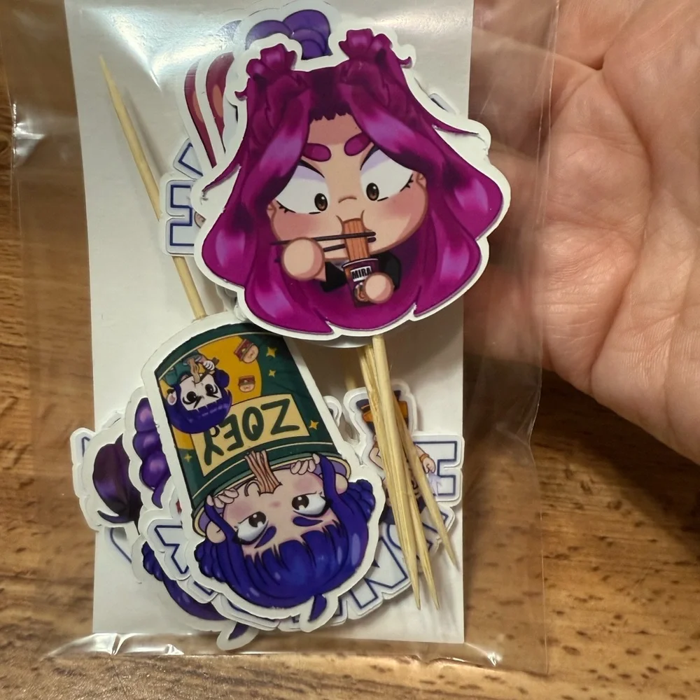 Huntrix Character Cupcake Toppers
